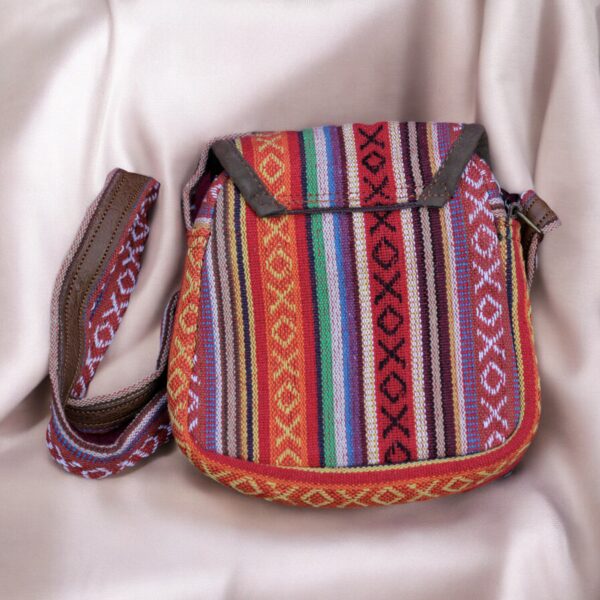 Hemp Wool Leather Shoulder Bag for Any Occasion - Fancy Side Polyester Himalayan Bag with Strap - Image 6