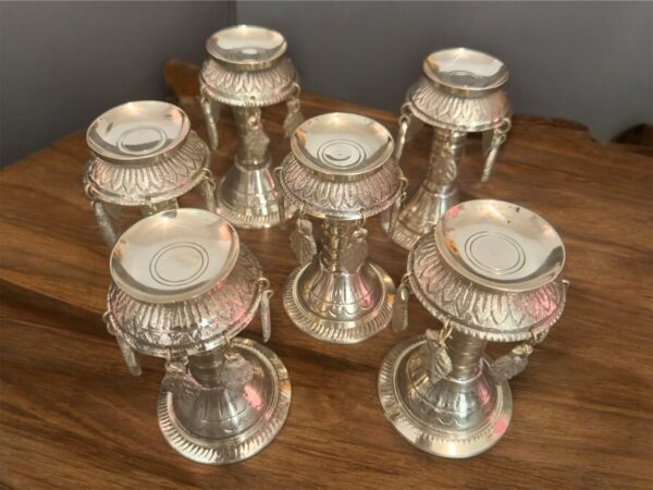 Handcrafted Brass Candle Holder – Traditional Oil Lamp for Home Décor & Gifts - Image 2