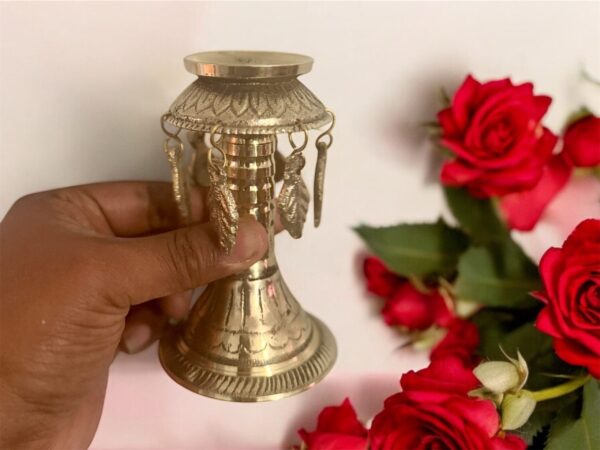 Handcrafted Brass Candle Holder – Traditional Oil Lamp for Home Décor & Gifts