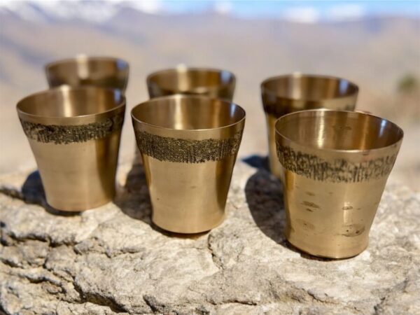 Brass Shot Glasses – Set of 6 Premium Luxury Gift Set | TamraTrade