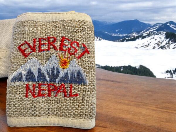 Hemp Wallet, handmade Natural fiber purse, eco-friendly unique wallet made with organic hemp fiber from Nepal, unisex wallet, Cotton Wallet - Image 2