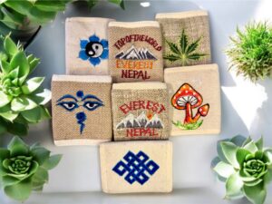 Hemp Wallet, handmade Natural fiber purse, eco-friendly unique wallet made with organic hemp fiber from Nepal, unisex wallet, Cotton Wallet