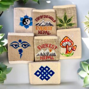 Hemp Wallet, handmade Natural fiber purse, eco-friendly unique wallet made with organic hemp fiber from Nepal, unisex wallet, Cotton Wallet