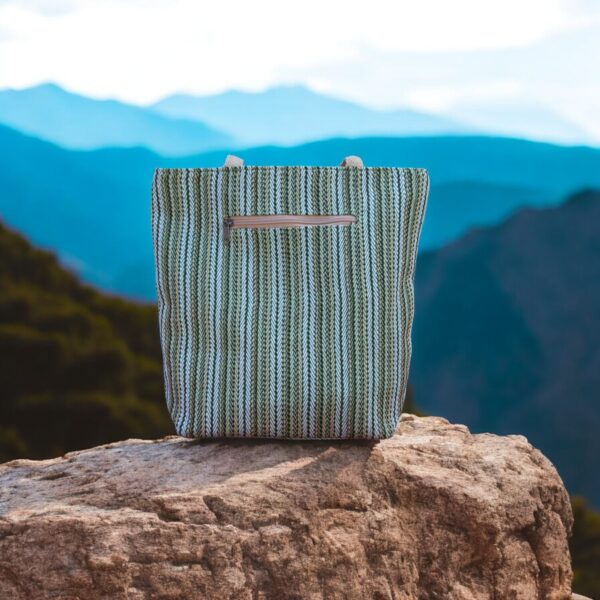 Hemp Shoulder Tote Bag- Fabric Bag Perfect Gift for Shopping, Office, Travel, Work, Beach Days - Image 2