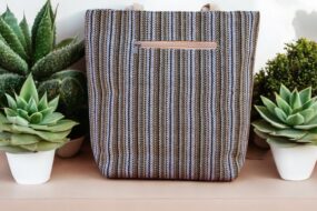 Hemp Shoulder Tote Bag- Fabric Bag Perfect Gift for Shopping, Office, Travel, Work, Beach Days