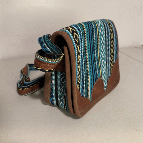 Hemp Wool Leather Shoulder Bag for Any Occasion - Fancy Side Polyester Himalayan Bag with Strap - Image 3