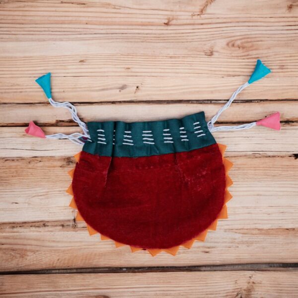 Set of 12 Handmade Nepali Gift Pouches | Colorful Boho Drawstring Bags | Small Item Favor Bags | Ethnic Party Gift Bags | Reusable Gift Bags - Image 4
