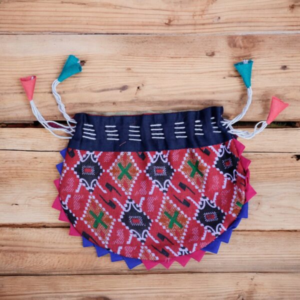 Set of 12 Handmade Nepali Gift Pouches | Colorful Boho Drawstring Bags | Small Item Favor Bags | Ethnic Party Gift Bags | Reusable Gift Bags - Image 3