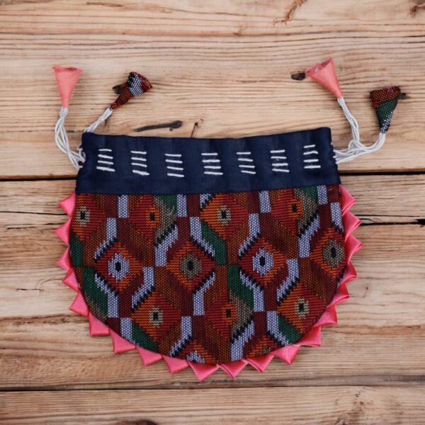 Set of 12 Handmade Nepali Gift Pouches | Colorful Boho Drawstring Bags | Small Item Favor Bags | Ethnic Party Gift Bags | Reusable Gift Bags