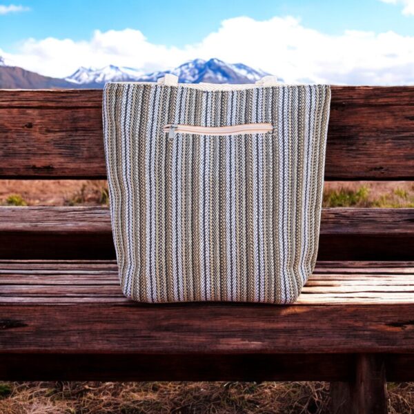 Hemp Shoulder Tote Bag- Fabric Bag Perfect Gift for Shopping, Office, Travel, Work, Beach Days - Image 6